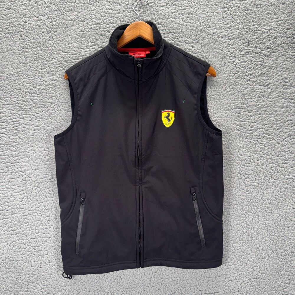 Ferrari Pirelli Logo Racing Vest Jacket Sleeveless Full Zip Size Small